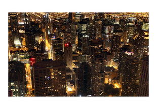 Valokuvatapetti - Kaupungin yöllä - Chicago, USA 450x270 cm hinta ja tiedot | Valokuvatapetit | hobbyhall.fi