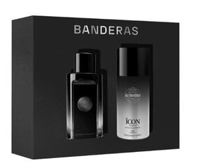 Antonio Banderas The Icon -lahjasetti miehille: Eau de Toilette 100ml + Deodorantti 150ml hinta ja tiedot | Antonio Banderas Hajuvedet ja kosmetiikka | hobbyhall.fi