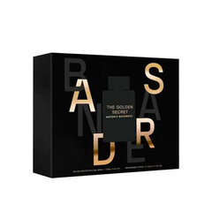 Antonio Banderas Golden Secret lahjasetti miehille: EDT 100 ml + deodorantti 150 ml hinta ja tiedot | Antonio Banderas Hajuvedet ja kosmetiikka | hobbyhall.fi