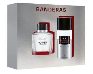 Antonio Banderas Power Of Seduction lahjasetti miehille: EDT 100 ml + deodorantti 150 ml hinta ja tiedot | Antonio Banderas Hajuvedet ja kosmetiikka | hobbyhall.fi