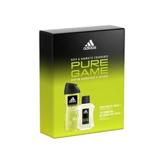 Lahjapaketti Adidas Pure Game miehille: EDT 100 ml + suihkugeeli, 250 ml hinta ja tiedot | Miesten hajuvedet | hobbyhall.fi