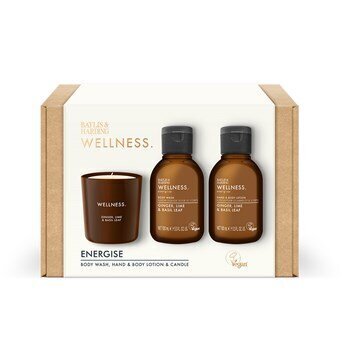 Kosmetiikkasetti Baylis & Harding Wellness Luxury Candle: vartalopesu, 100 ml + käsi- ja vartalovoide, 100 ml + tuoksukynttilä, 60 g hinta ja tiedot | Vartalovoiteet ja -emulsiot | hobbyhall.fi