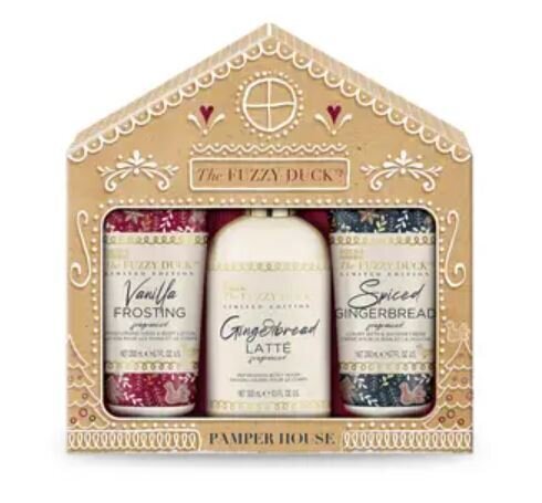 Kosmetiikkasetti Baylis & Harding The Fuzzy Duck Winter Wonderland Festive Luxury Body Care: suihkuvoide, 200 ml + vartalovoide, 200 ml + suihkugeeli, 300 ml hinta ja tiedot | Vartalovoiteet ja -emulsiot | hobbyhall.fi