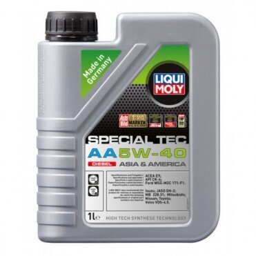 Liqui Moly moottoriöljy SPECIAL TEC AA 5W-40 Diesel, 4l