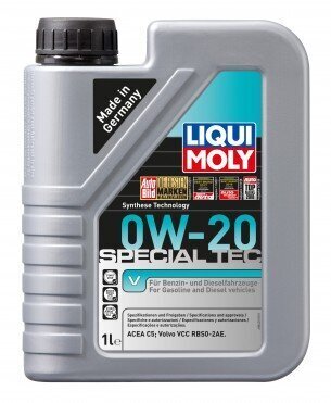 Liqui Moly moottoriöljy iSpecial Tec V 0W-20, 5l hinta ja tiedot | Moottoriöljyt | hobbyhall.fi