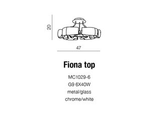 Kattovalaisin Azzardo Fiona Top hinta ja tiedot | Kattovalaisimet | hobbyhall.fi