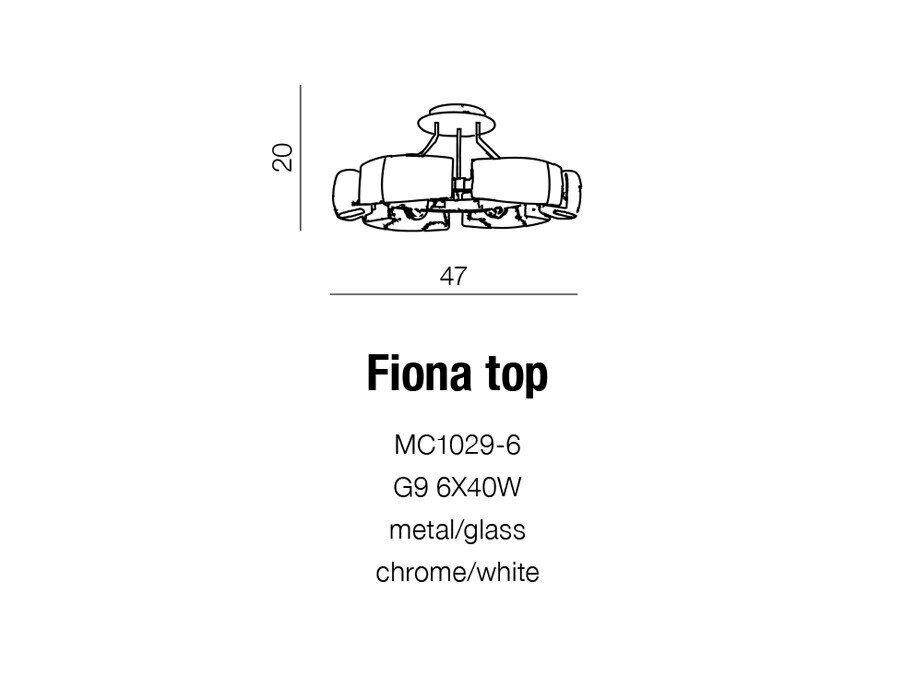 Kattovalaisin Azzardo Fiona Top hinta ja tiedot | Kattovalaisimet | hobbyhall.fi