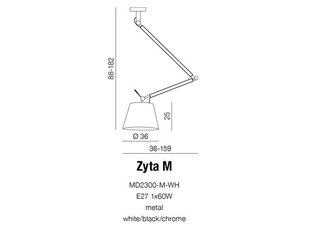 Riippuvalaisin Azzardo AZ1847 Zyta M hinta ja tiedot | Riippuvalaisimet | hobbyhall.fi