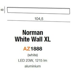 Seinävalaisin Azzardo AZ1888 Norman Wall XL hinta ja tiedot | Seinävalaisimet | hobbyhall.fi