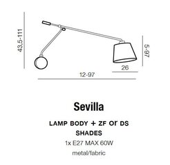 Seinävalaisin Azzardo Sevilla Chrome hinta ja tiedot | Seinävalaisimet | hobbyhall.fi