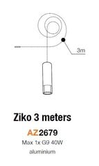 Riippuvalaisin Azzardo Ziko 3 Black hinta ja tiedot | Riippuvalaisimet | hobbyhall.fi