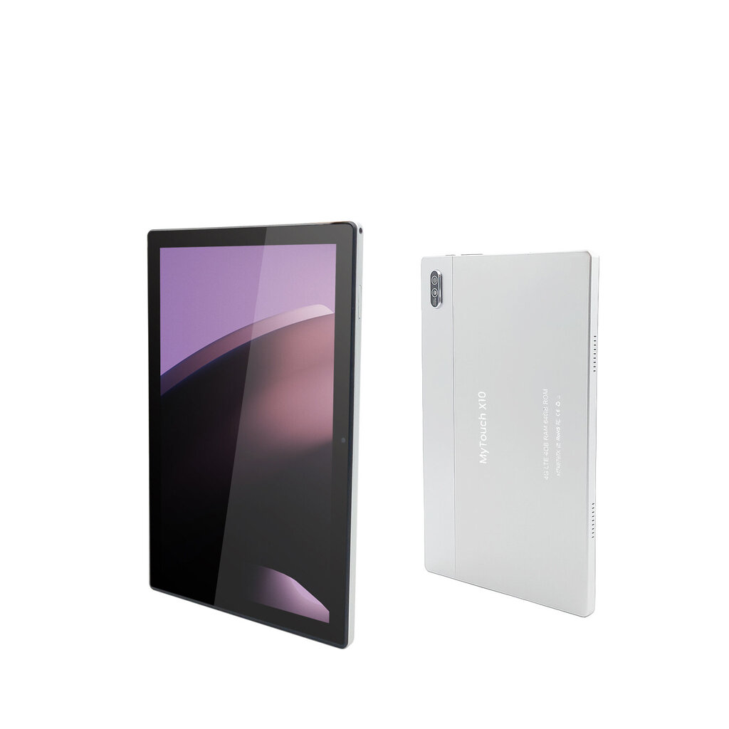 My Touch X10 Tabletti, 64 Gt, 4G LTE, 4 Gt RAM, hopea, suojakotelolla hinta ja tiedot | Tabletit | hobbyhall.fi