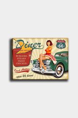 Sisustustaulu Diner Route US 66 hinta ja tiedot | Taulut | hobbyhall.fi