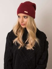 RUE PARIS Smooth maroon cap hinta ja tiedot | Naisten päähineet | hobbyhall.fi