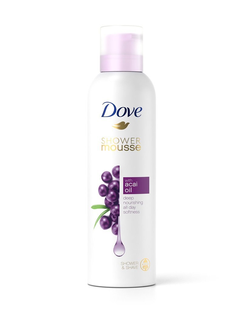 Dove Suihkuvaahto acaiöljyllä (suihkuvaahto) 200 ml hinta ja tiedot | Suihkusaippuat ja suihkugeelit | hobbyhall.fi