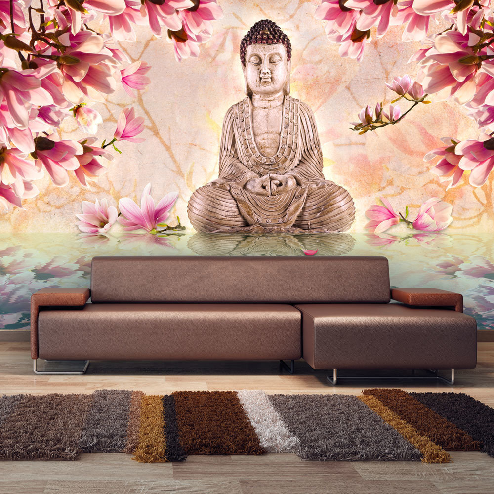 Valokuvatapetti - Buddha and magnolia 400x309 cm hinta ja tiedot | Valokuvatapetit | hobbyhall.fi