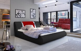 Sänky Flavio, 140 x 200 cm, harmaa/punainen hinta ja tiedot | Sängyt | hobbyhall.fi