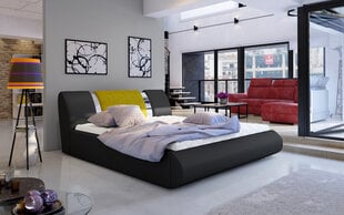 Sänky Flavio, 160 x 200 cm, musta/keltainen hinta ja tiedot | Sängyt | hobbyhall.fi