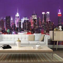 Valokuvatapetti - Rainbow City Lights - New York 450x270 cm hinta ja tiedot | Valokuvatapetit | hobbyhall.fi