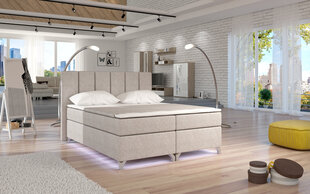 Sänky Basilio LED, 140x200 cm, beige hinta ja tiedot | Sängyt | hobbyhall.fi