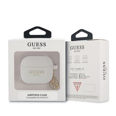 Guess 4G Charms silikonikotelo Airpods 3:lle, harmaa hinta ja tiedot | Kuulokkeiden tarvikkeet | hobbyhall.fi