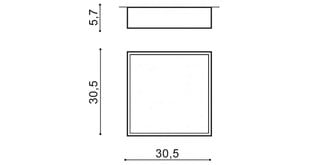 Kattovalaisin AZzardo Monza AZ4772 hinta ja tiedot | Kattovalaisimet | hobbyhall.fi