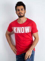 Miesten punainen t-paita painatuksella hinta ja tiedot | Miesten T-paidat | hobbyhall.fi