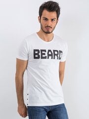 Miesten valkoinen t-paita, jossa teksti hinta ja tiedot | Miesten T-paidat | hobbyhall.fi
