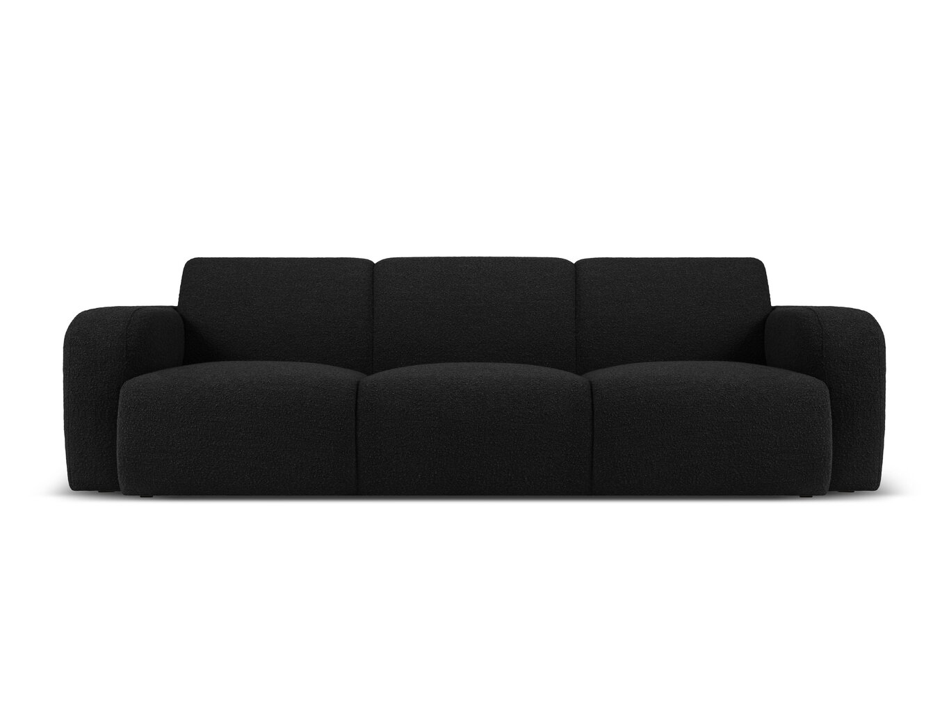 Windsor & Co. Lola kolmen istuttava sohva, 235x95x72 cm, musta hinta ja tiedot | Sohvat ja vuodesohvat | hobbyhall.fi