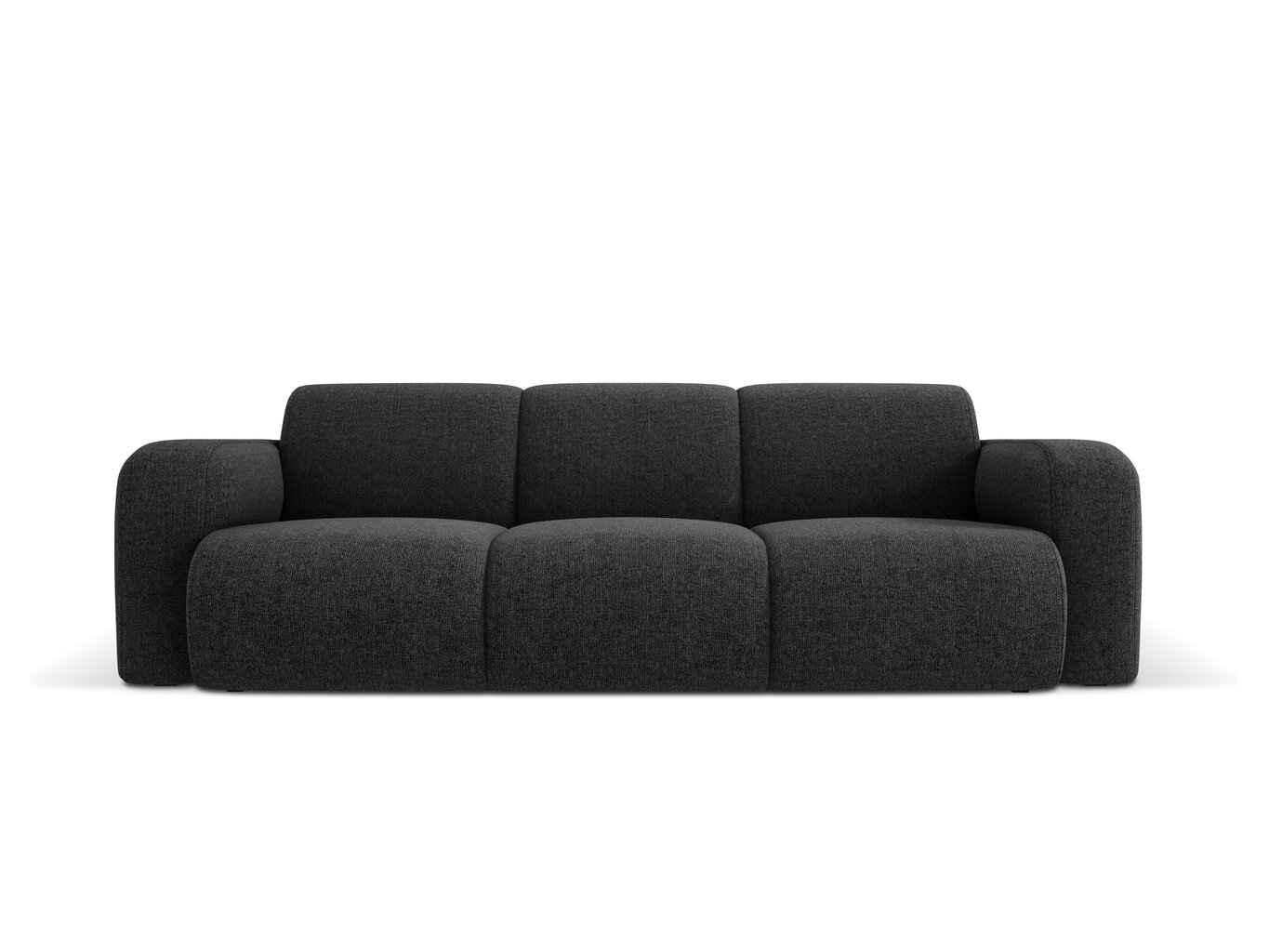Windsor & Co Lola kolmen istuttava sohva, 235x95x72 cm, musta hinta ja tiedot | Sohvat ja vuodesohvat | hobbyhall.fi