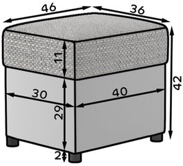 Rahi R2, musta/harmaa hinta ja tiedot | Säkkituolit, rahit ja penkit | hobbyhall.fi