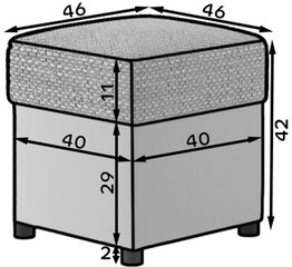 Rahi R3, beige hinta ja tiedot | Säkkituolit, rahit ja penkit | hobbyhall.fi