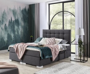 Sänky Inez patjalla, 160x200 cm, ruskea hinta ja tiedot | Sängyt | hobbyhall.fi