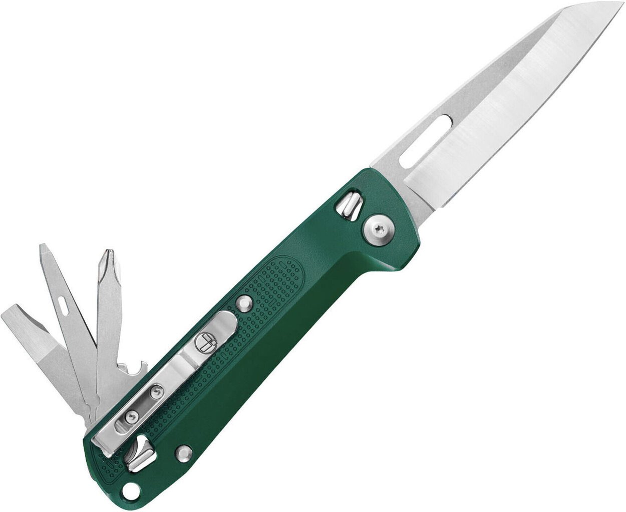 Monikäyttöinen työkalu Leatherman Free K2, vihreä hinta ja tiedot | Monitoimityökalut ja veitset retkeilyyn | hobbyhall.fi