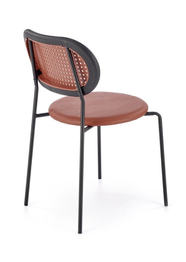 4 tuolin setti K524, punainen/musta hinta ja tiedot | Ruokapöydän tuolit | hobbyhall.fi