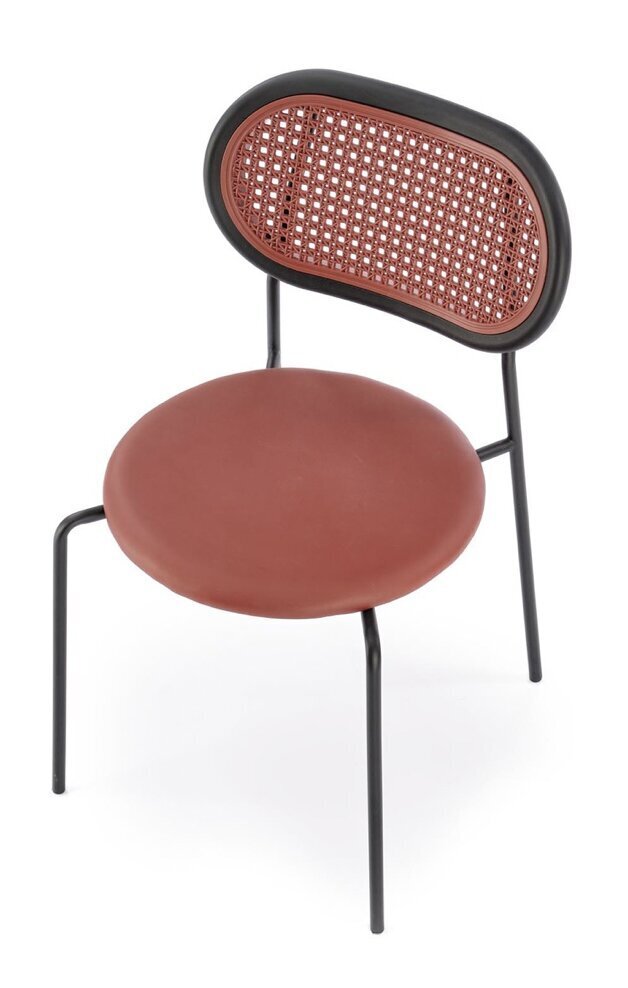 4 tuolin setti K524, punainen/musta hinta ja tiedot | Ruokapöydän tuolit | hobbyhall.fi