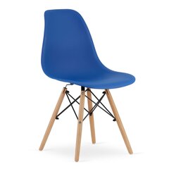 Tuoli Osaka, sininen/ruskea hinta ja tiedot | Ruokapöydän tuolit | hobbyhall.fi