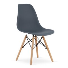 Tuolit Osaka, harmaa/ruskea, 3 kpl hinta ja tiedot | Ruokapöydän tuolit | hobbyhall.fi