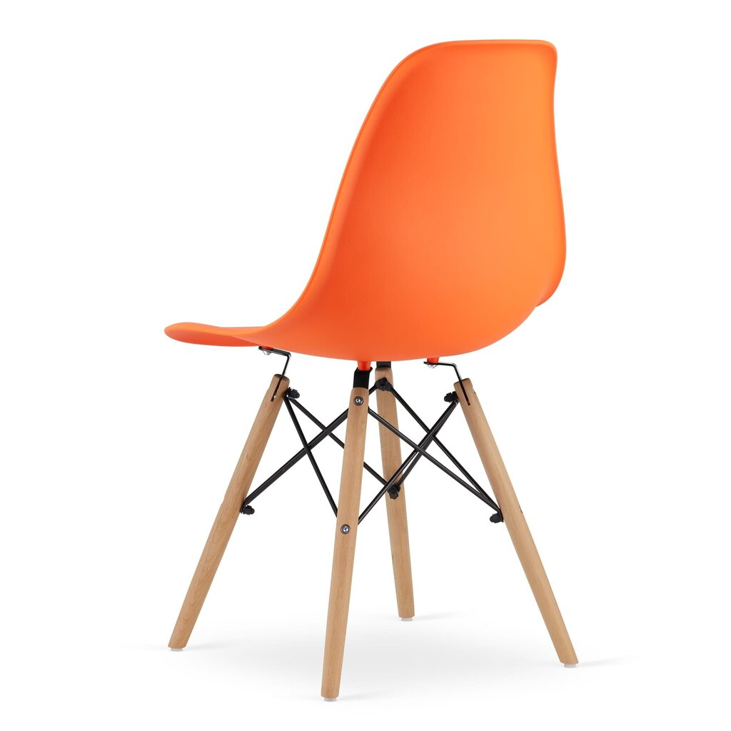 Tuolit Osaka, oranssi/ruskea, 2 kpl hinta ja tiedot | Ruokapöydän tuolit | hobbyhall.fi