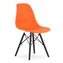 Tuolit Osaka, oranssi/musta, 2 kpl hinta ja tiedot | Ruokapöydän tuolit | hobbyhall.fi