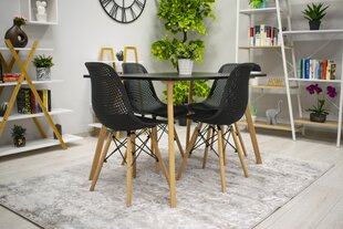 Tuolit Maro, musta, 2 kpl hinta ja tiedot | Ruokapöydän tuolit | hobbyhall.fi