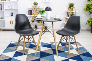 Tuolit Osaka, musta/ruskea, 2 kpl hinta ja tiedot | Ruokapöydän tuolit | hobbyhall.fi