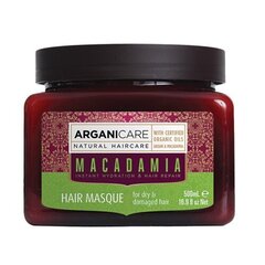 Hiusnaamio Arganicare Macadamia Hair Masque, 500 ml hinta ja tiedot | Naamiot, öljyt ja seerumit | hobbyhall.fi