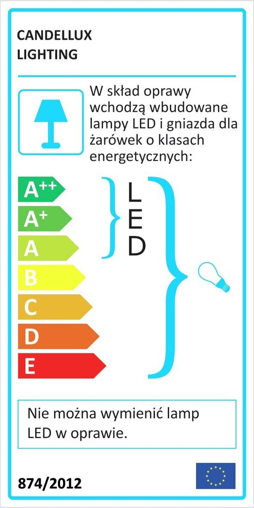 Sisäänrakennetut LED-valot Candellux SS-22, 3 kpl hinta ja tiedot | Upotettavat valaisimet ja LED-valaisimet | hobbyhall.fi