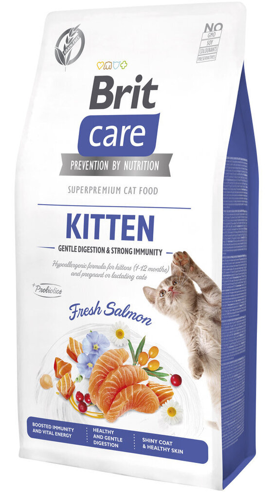 Brit Care Cat Grain-Free Kitten Gentle Digestion & Strong Immunity kissanruoka 7kg hinta ja tiedot | Kissan kuivaruoka | hobbyhall.fi