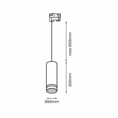 Riippuvalaisin Milagro Pipe Ring Track hinta ja tiedot | Riippuvalaisimet | hobbyhall.fi