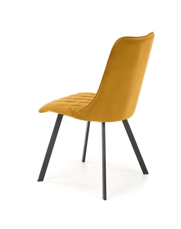 4 tuolin sarja Halmar K450, keltainen hinta ja tiedot | Ruokapöydän tuolit | hobbyhall.fi