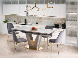 Ruokapöytä Valentino, harmaa hinta ja tiedot | Ruokapöydät | hobbyhall.fi