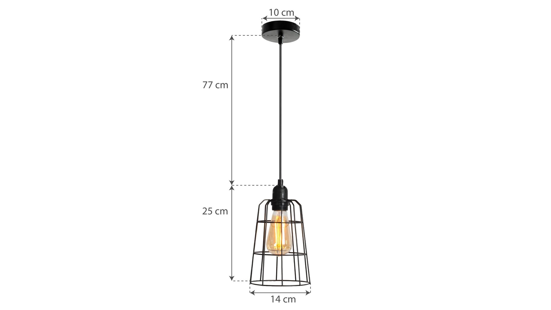 Riippuvalaisin Loft Cage hinta ja tiedot | Riippuvalaisimet | hobbyhall.fi