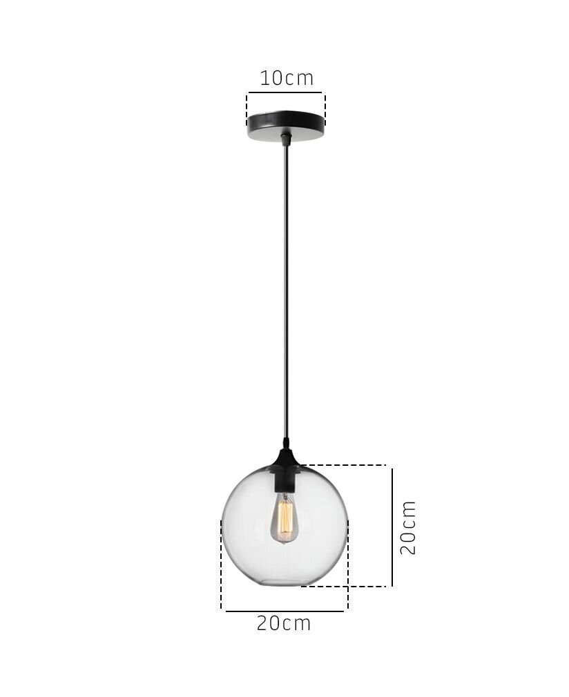 Riippuvalaisin Loft Glass B hinta ja tiedot | Riippuvalaisimet | hobbyhall.fi